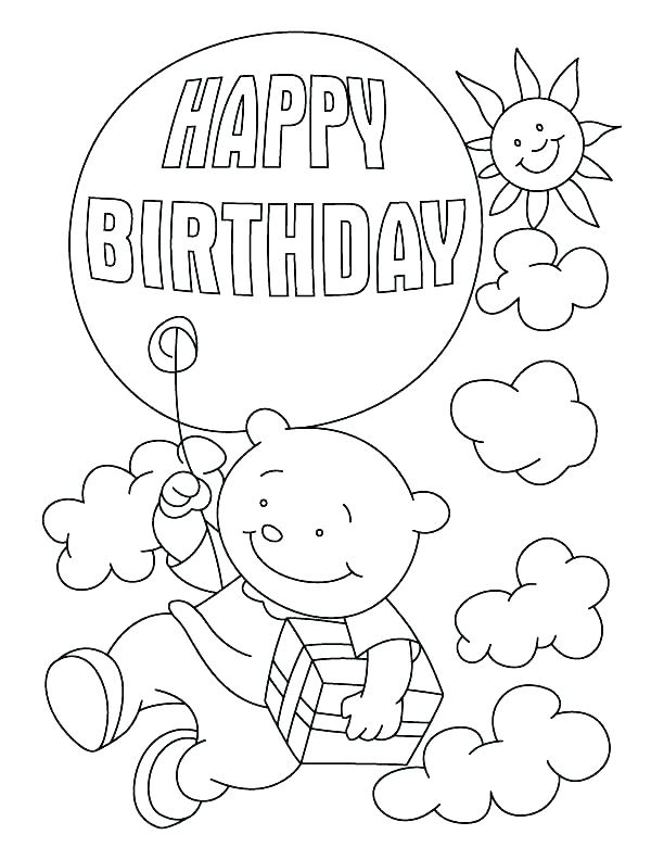 Happy Birthday Grandma Coloring Pages At GetDrawings Free Download