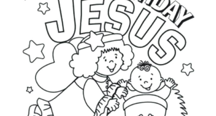 Happy Birthday Jesus Coloring Page At Getdrawings Free Download