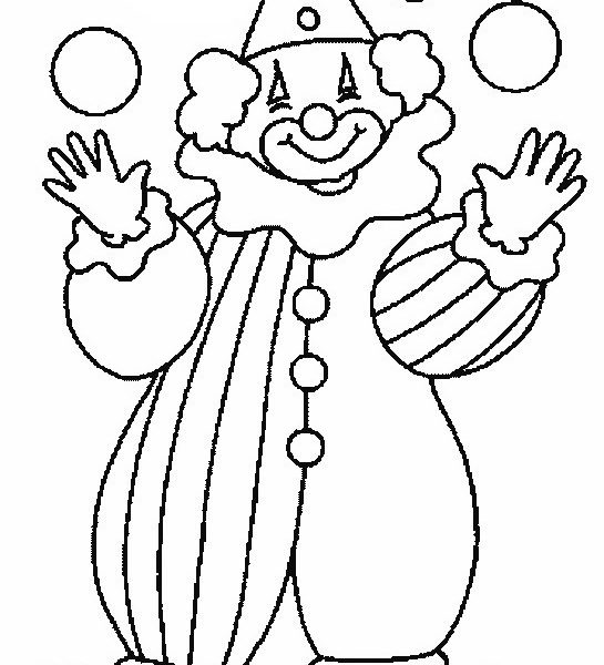 Happy Clown Coloring Pages at GetDrawings | Free download