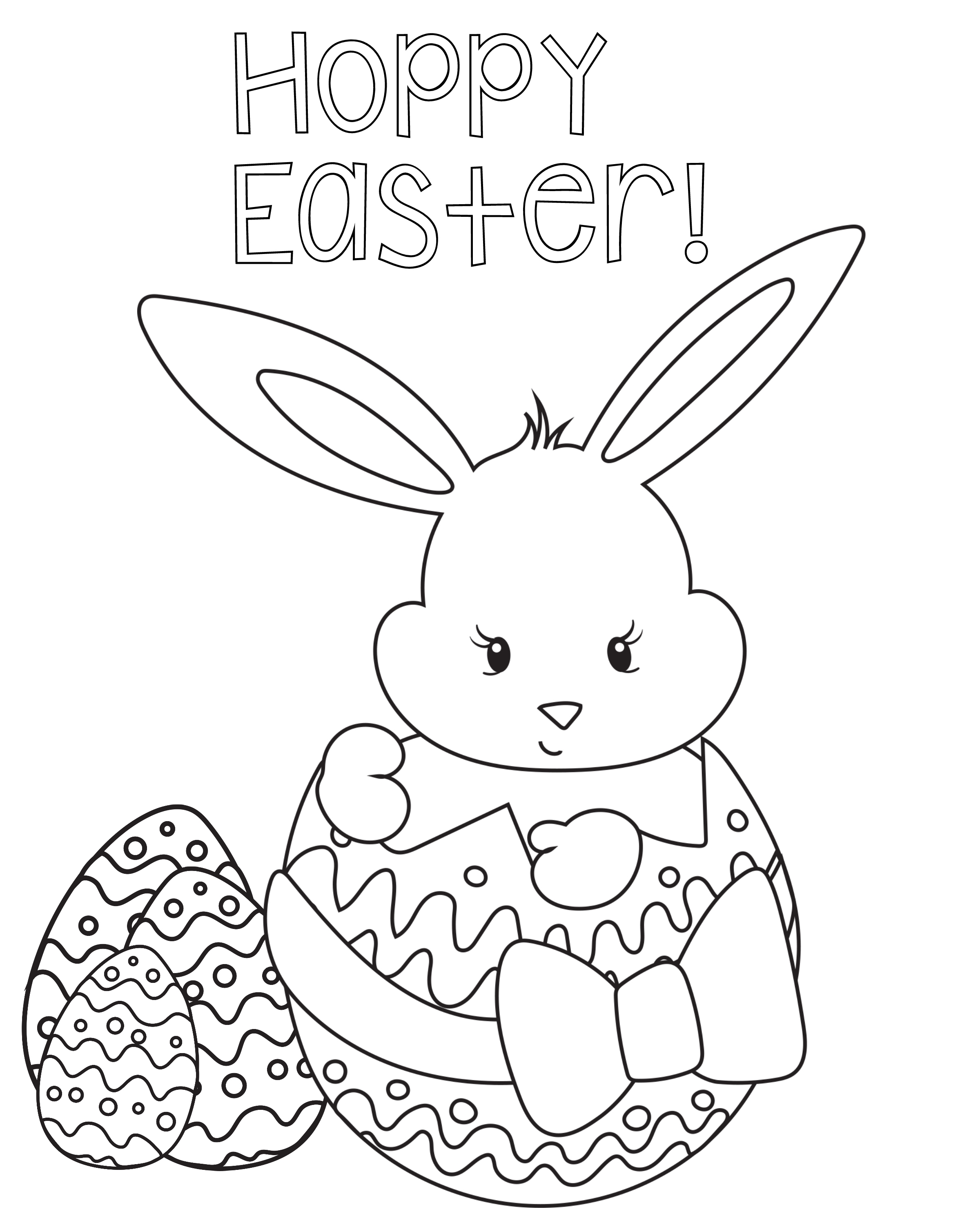 Happy Easter Printable Coloring Pages At GetDrawings Free Download