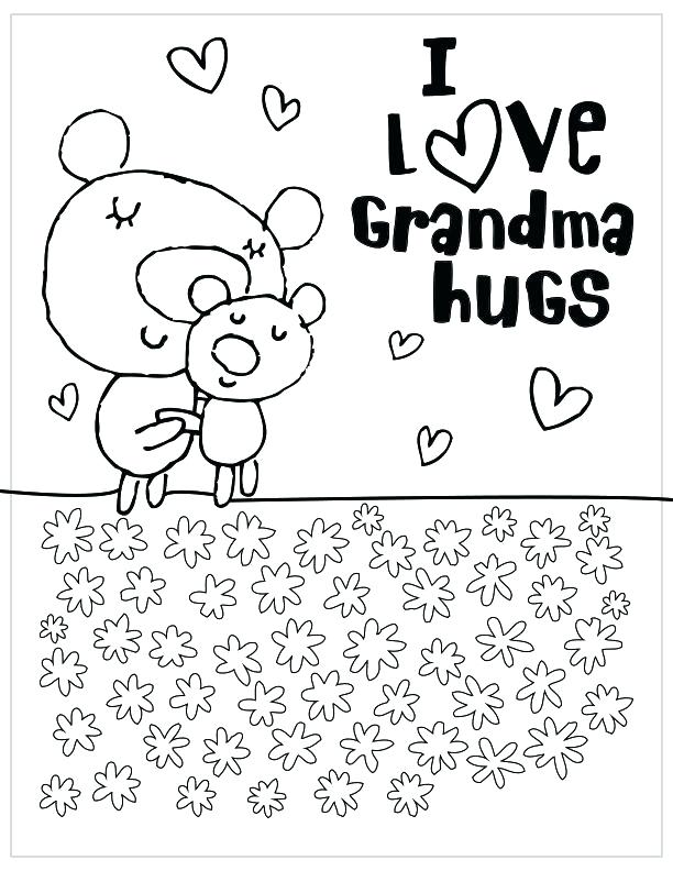 Happy Mothers Day Grandma Coloring Pages at GetDrawings Free download