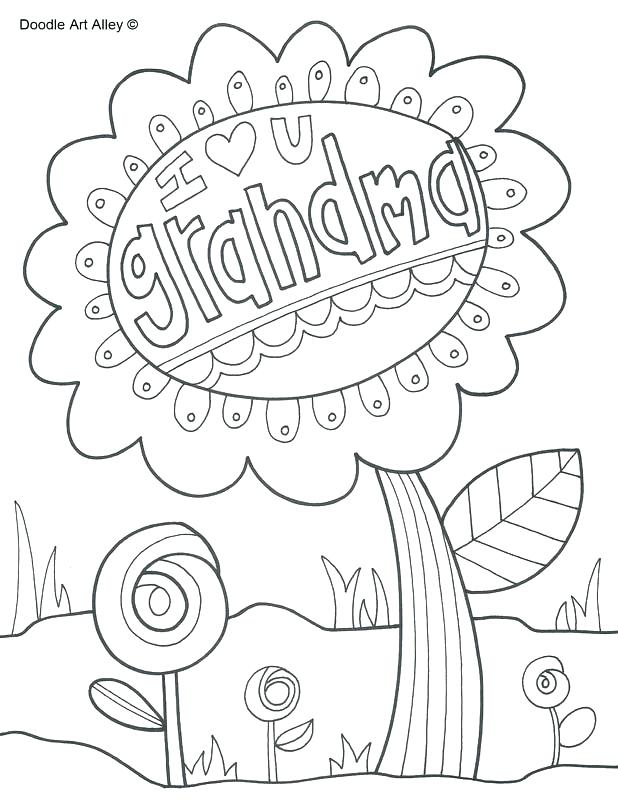 Happy Mothers Day Grandma Coloring Pages at GetDrawings | Free download