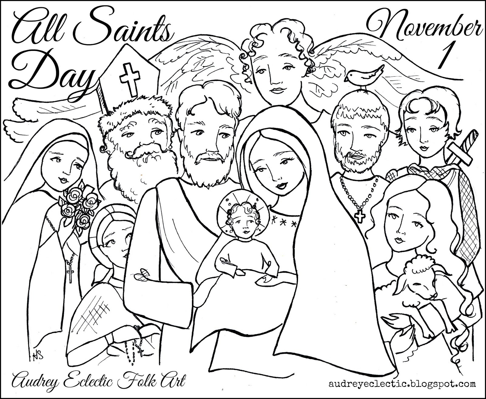 Happy Saints Coloring Pages At Getdrawings Free Download