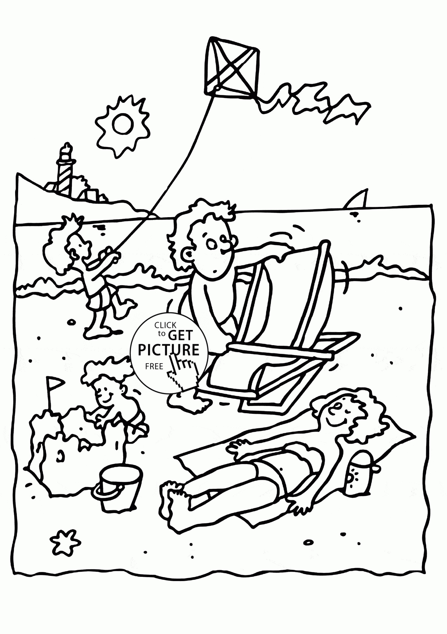 Happy Summer Coloring Pages at GetDrawings | Free download