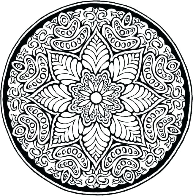 Hard Flower Coloring Pages at GetDrawings | Free download