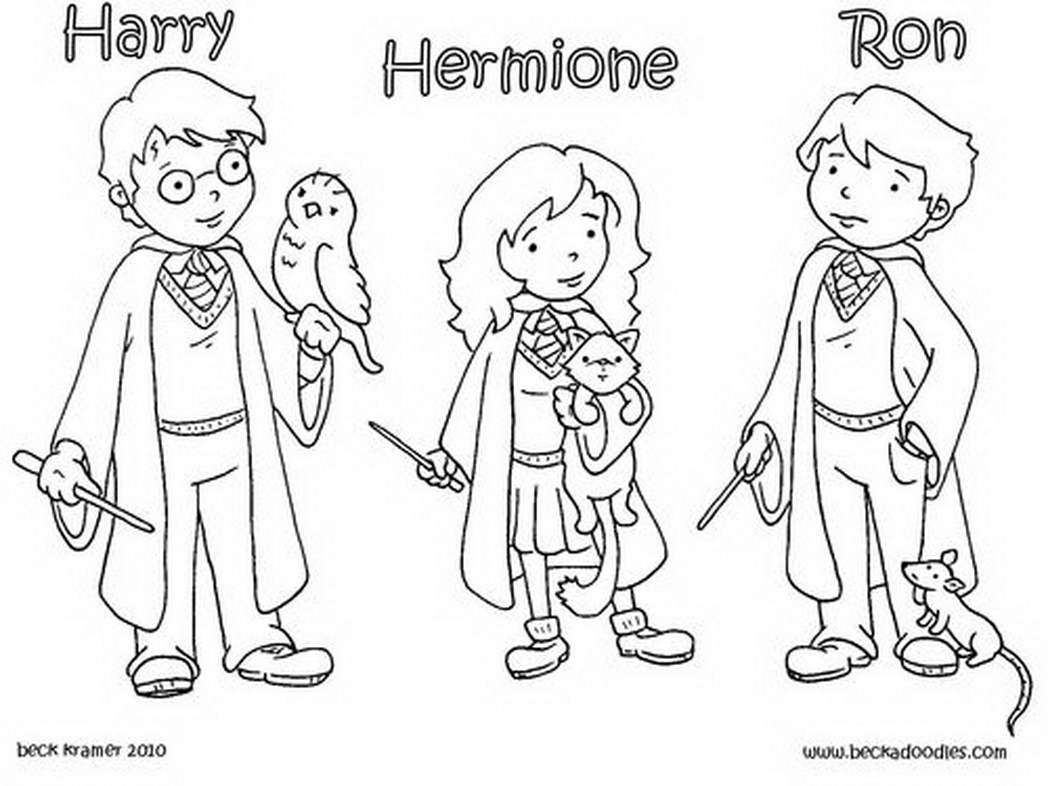 Harry Potter Characters Coloring Pages at GetDrawings | Free download