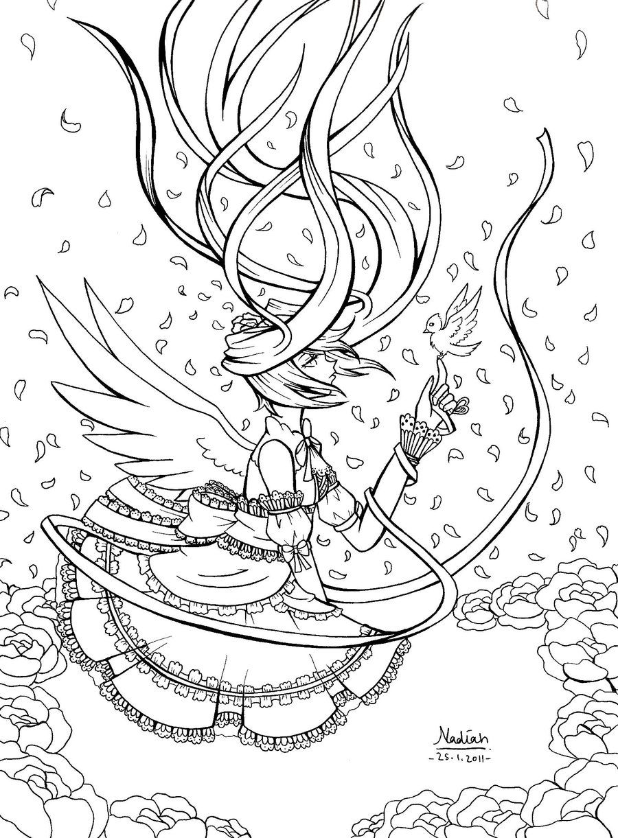 Hatsune Miku Anime Coloring Pages