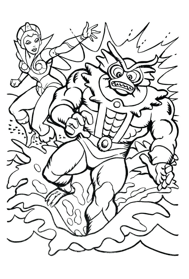 736x1084 Coloring Page He Man Coloring Pages Presents The And She Blog.