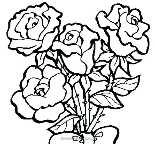 Roses And Hearts Drawing at GetDrawings | Free download