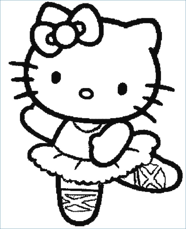 Hello Kitty Ballerina Coloring Pages at GetDrawings | Free download