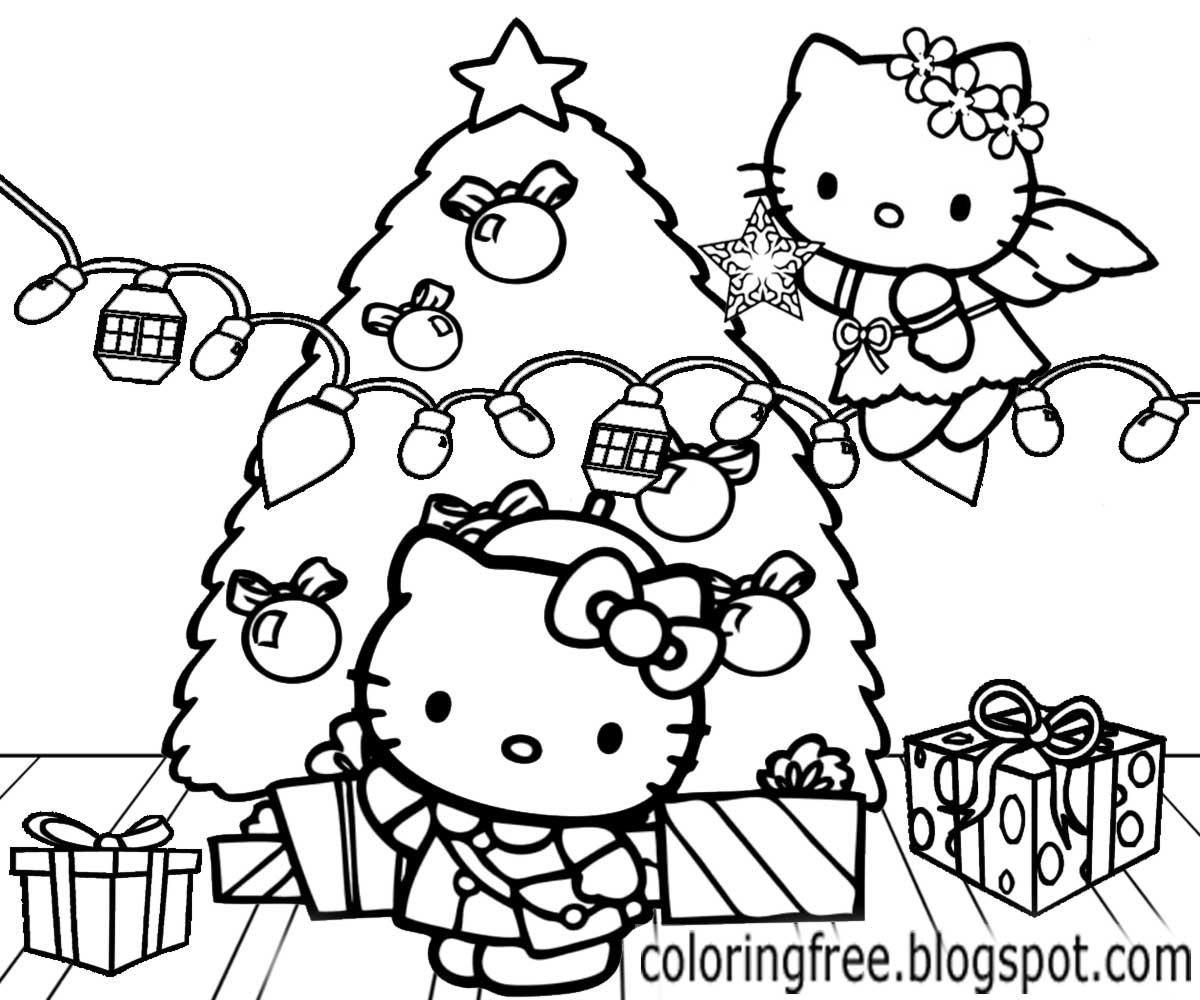 Hello Kitty Christmas Printable Coloring Pages At GetDrawings Free