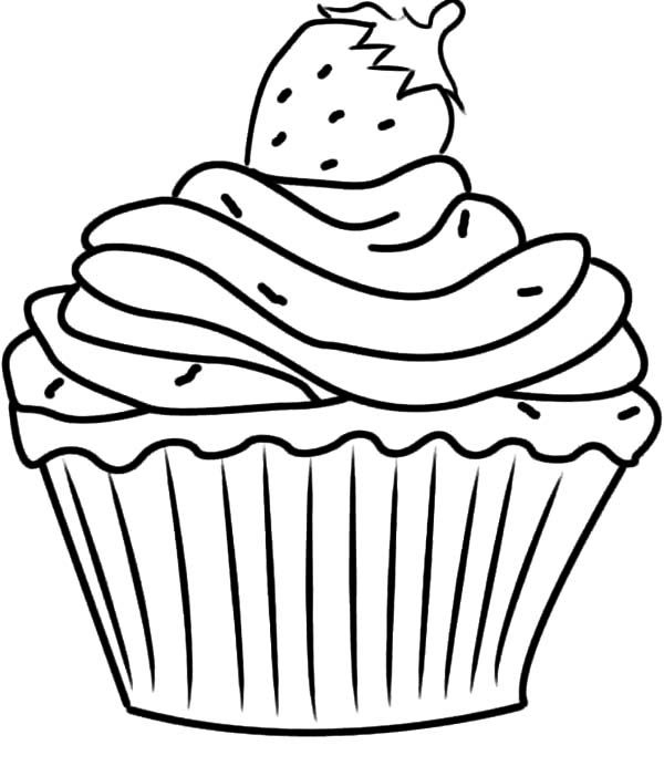 Hello Kitty Cupcake Coloring Pages at GetDrawings | Free download