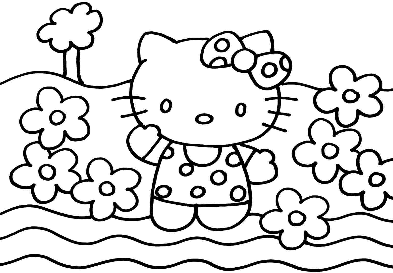 Hello Kitty Printable Coloring Pages at GetDrawings | Free download