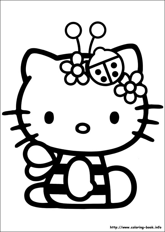 Hello Kitty Summer Coloring Pages at GetDrawings | Free download