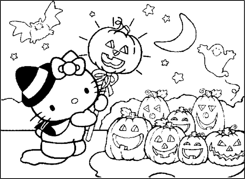 Hello Kitty Thanksgiving Coloring Pages at GetDrawings | Free download