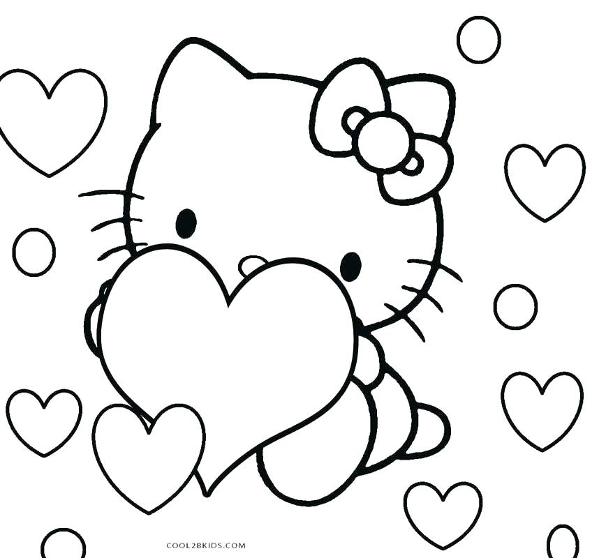 Hello Kitty Valentine Coloring Pages To Print Pikachu coloring pages - Free Printable Pictures