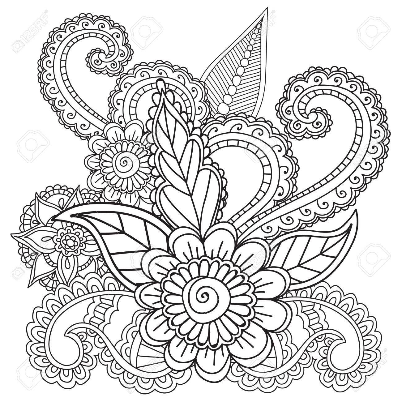 Henna Coloring Pages At Getdrawings Free Download