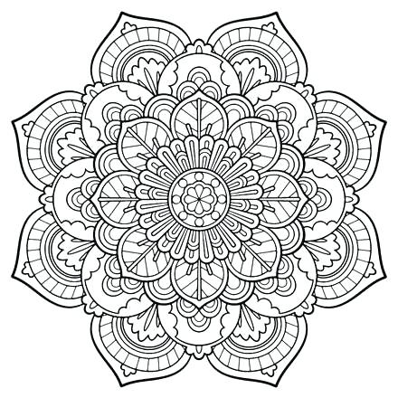 Henna Design Coloring Pages At Getdrawings Free Download