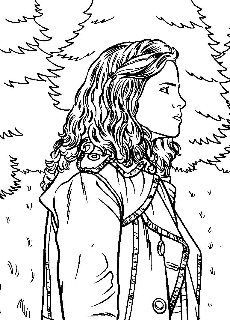 Hermione Granger Coloring Pages at GetDrawings | Free download