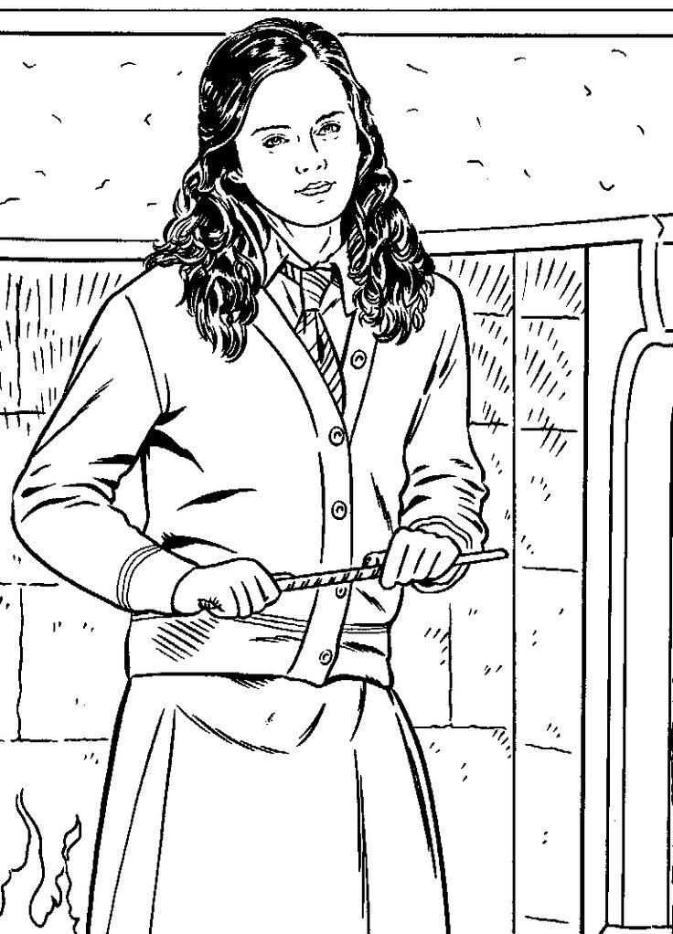 Hermione Granger Coloring Pages at GetDrawings Free download