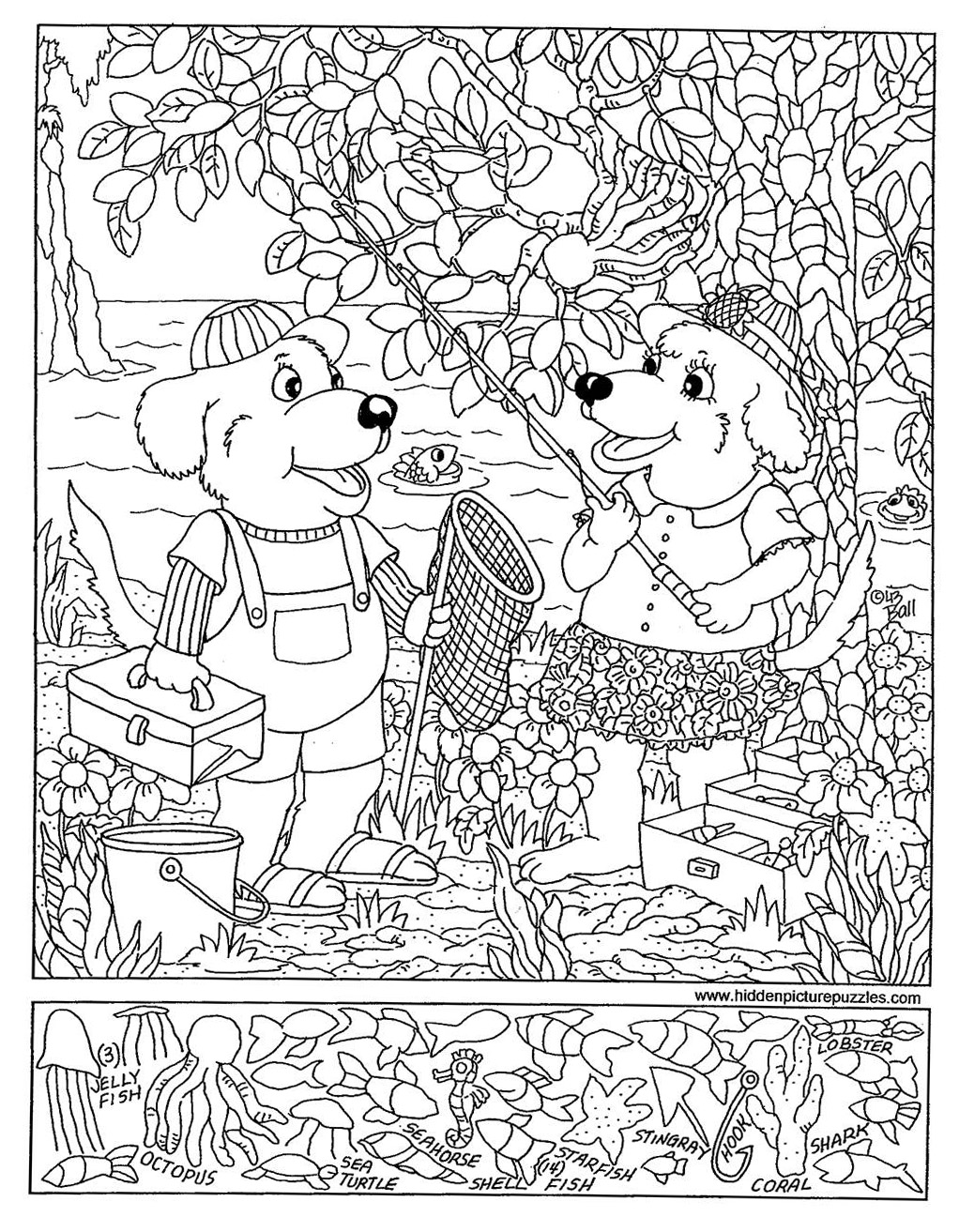 Hidden Pictures Coloring Pages At Getdrawings | Free Download