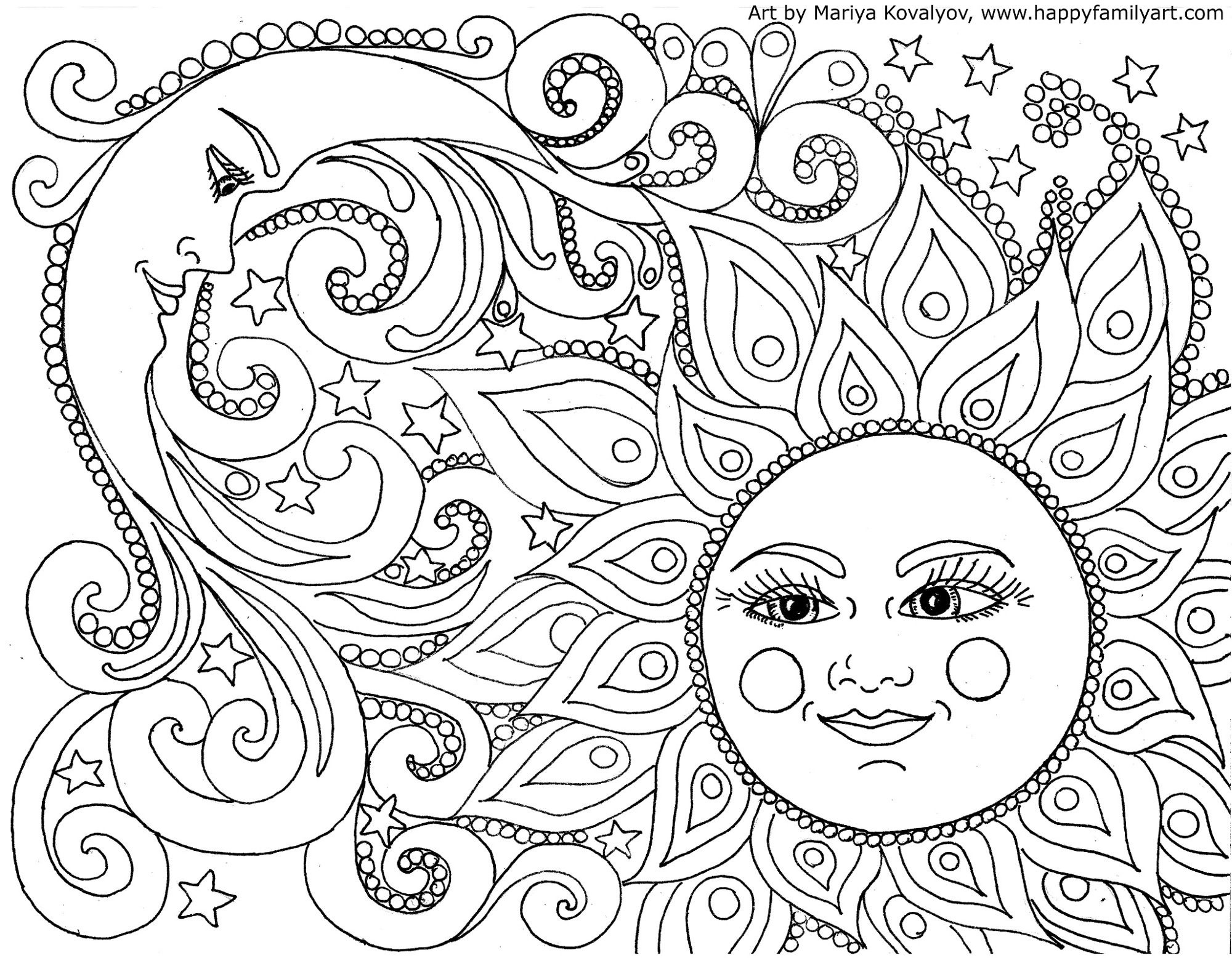 Hippie Coloring Pages at GetDrawings | Free download