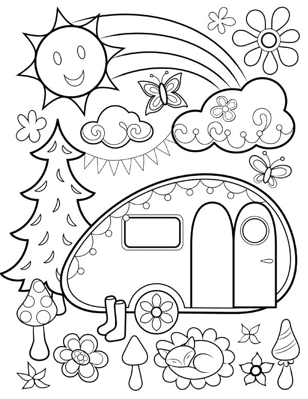 Hippie Van Coloring Pages at GetDrawings | Free download