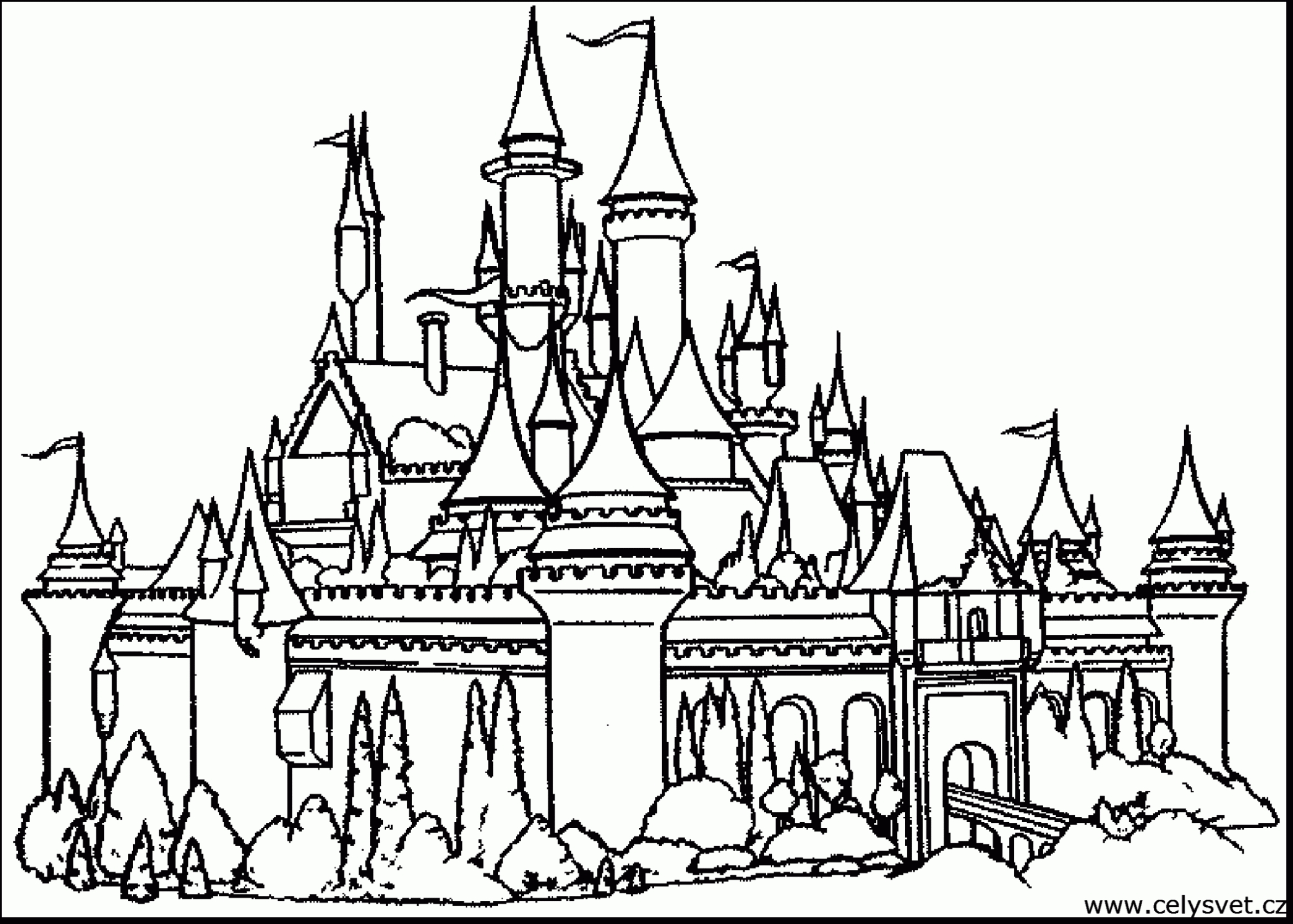 Hogwarts Castle Coloring Page at GetDrawings | Free download