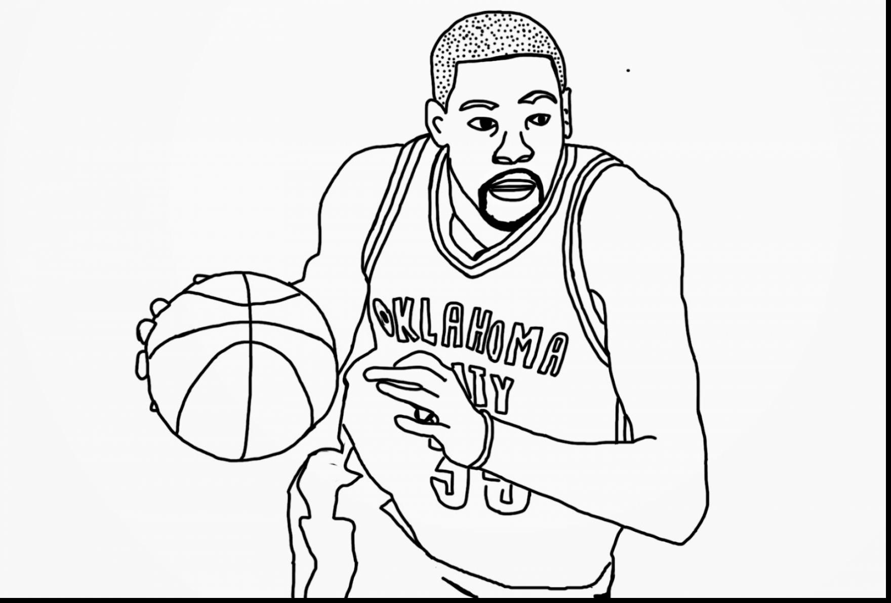 Kevin Durant Coloring Pages Printable Coloring Pages