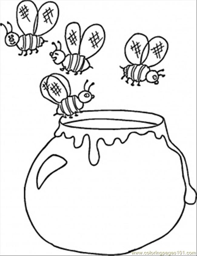 Honey Pot Coloring Page At Getdrawings Free Download 