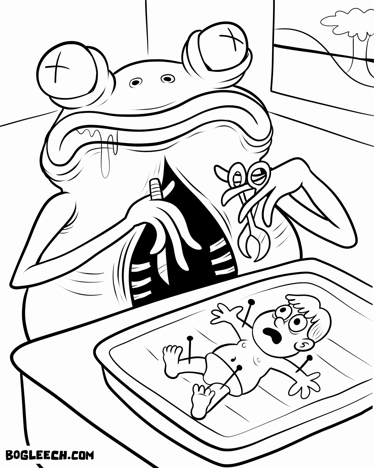 Horror Movie Coloring Page