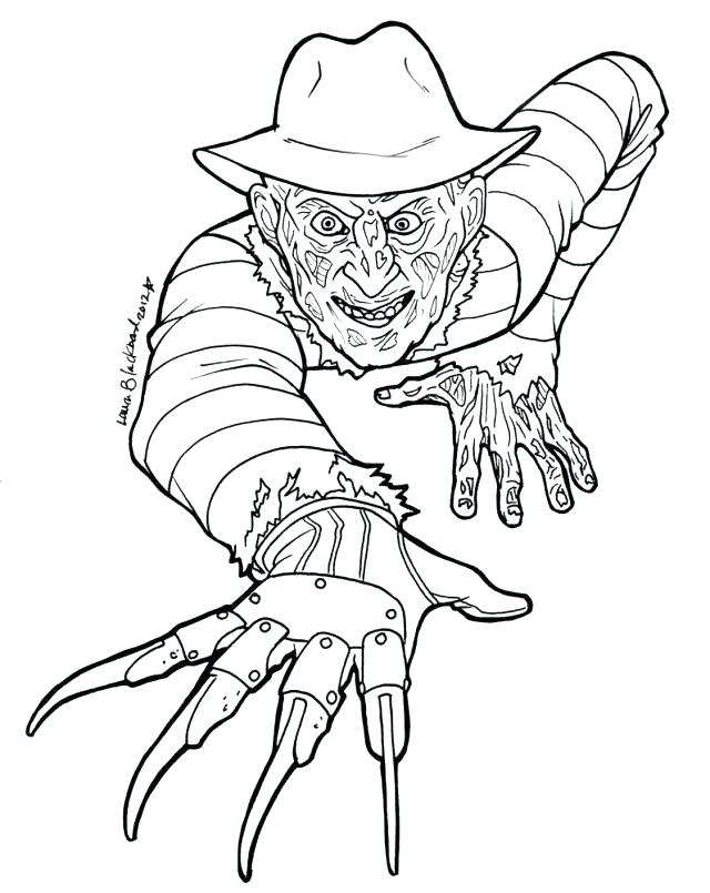 Horror Coloring Pages at GetDrawings | Free download