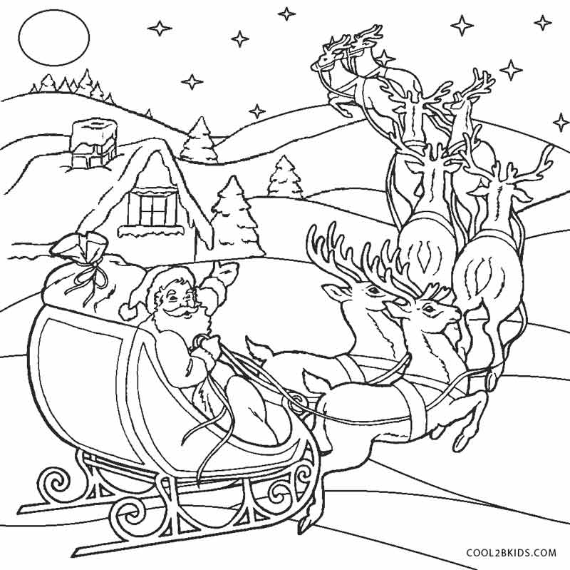 Horse And Sleigh Coloring Page at GetDrawings | Free download