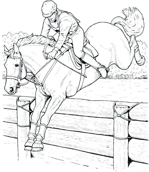 Coloring Pages Of Horses Barrel Racing : Horse Coloring Pages Learny