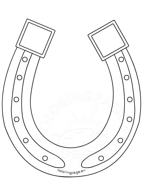 Horseshoe Coloring Page at GetDrawings | Free download