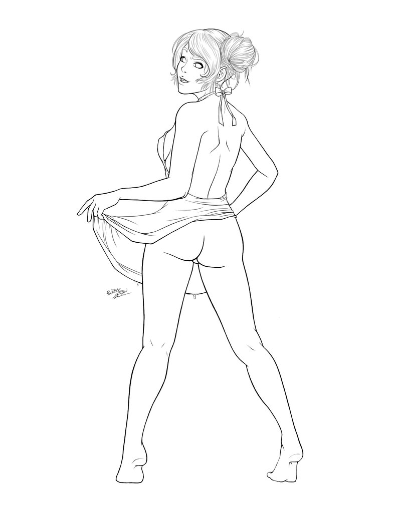 788x1013 Delivered Pin Up Coloring Pages Cool Hot Girl.
