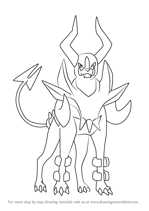 Houndoom Coloring Pages At Getdrawings Free Download