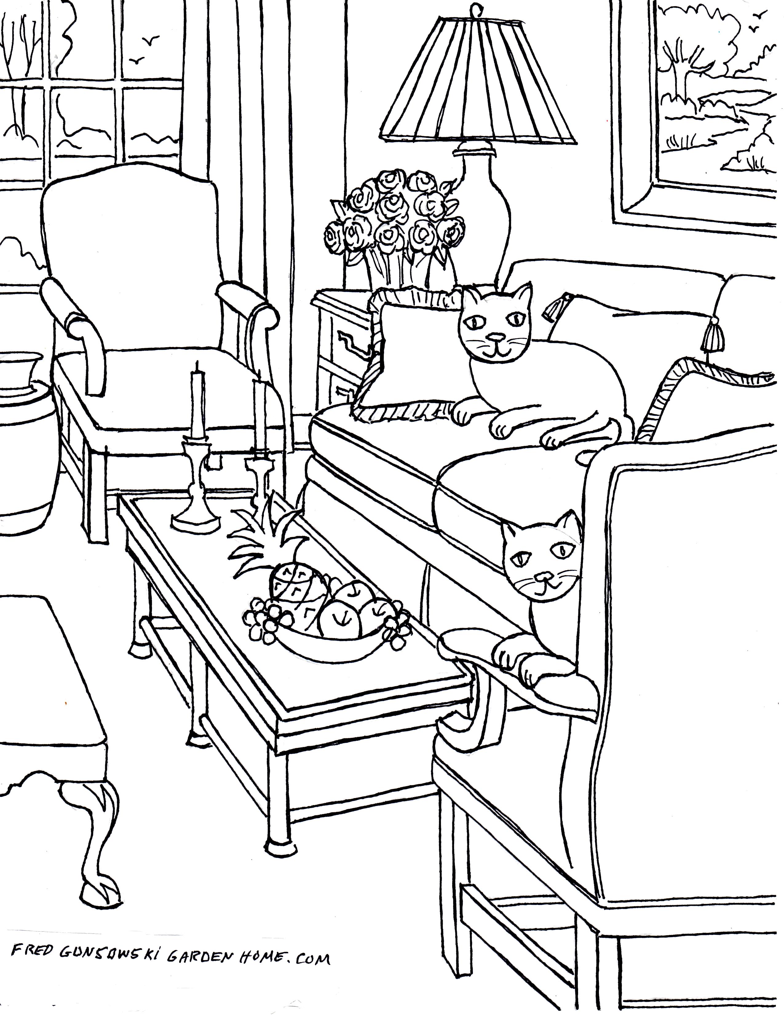 House Interior Coloring Pages at GetDrawings.com | Free for personal