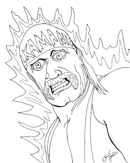 Wwe Coloring Pages Hulk Hogan Hulk Hogan Rock N Wrestling Coloring