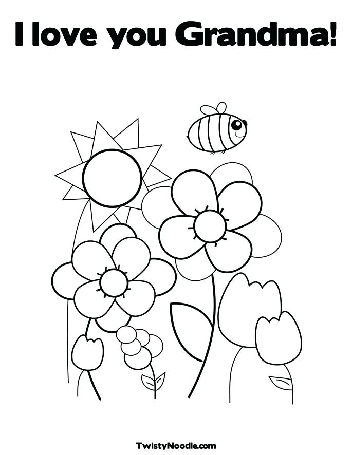 I Love Grandma Coloring Pages at GetDrawings | Free download