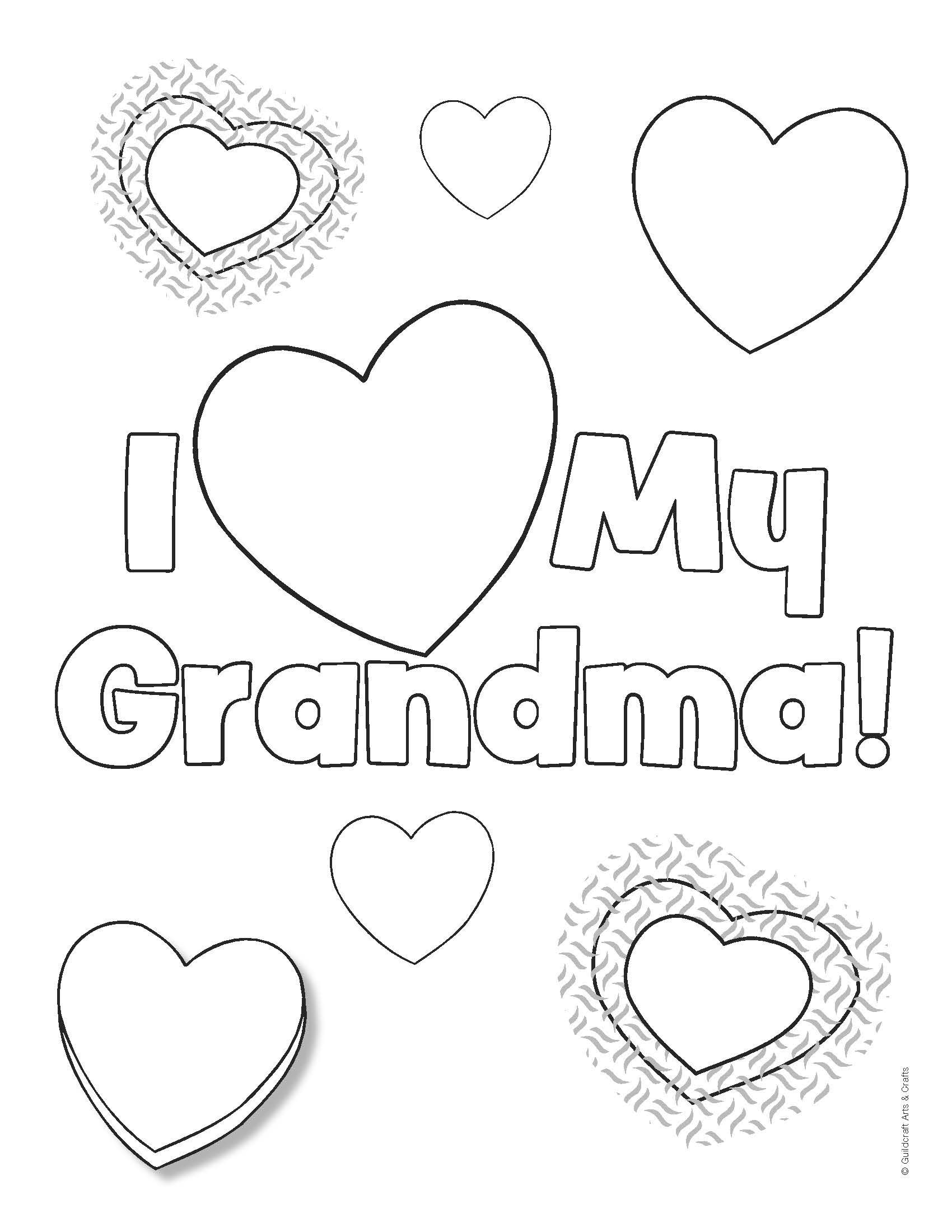 I Love My Grandma Coloring Pages At GetDrawings Free Download