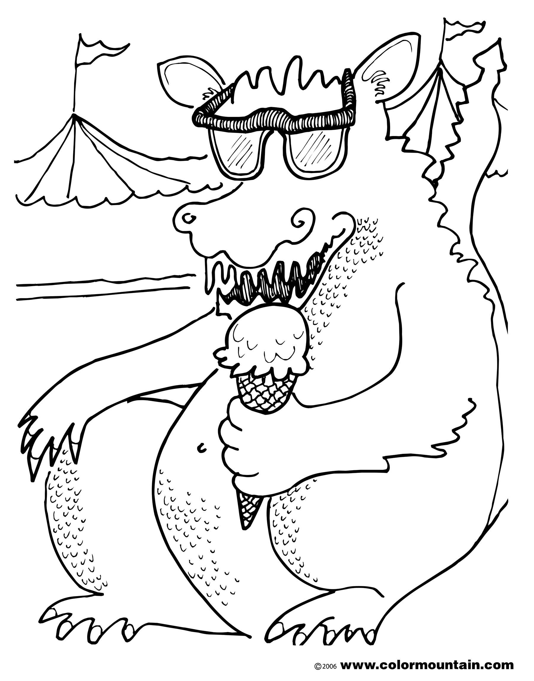 Ice Dragon Coloring Pages at GetDrawings | Free download