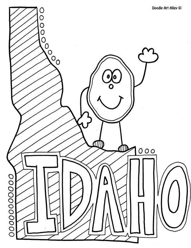 Idaho Coloring Pages At GetDrawings | Free Download