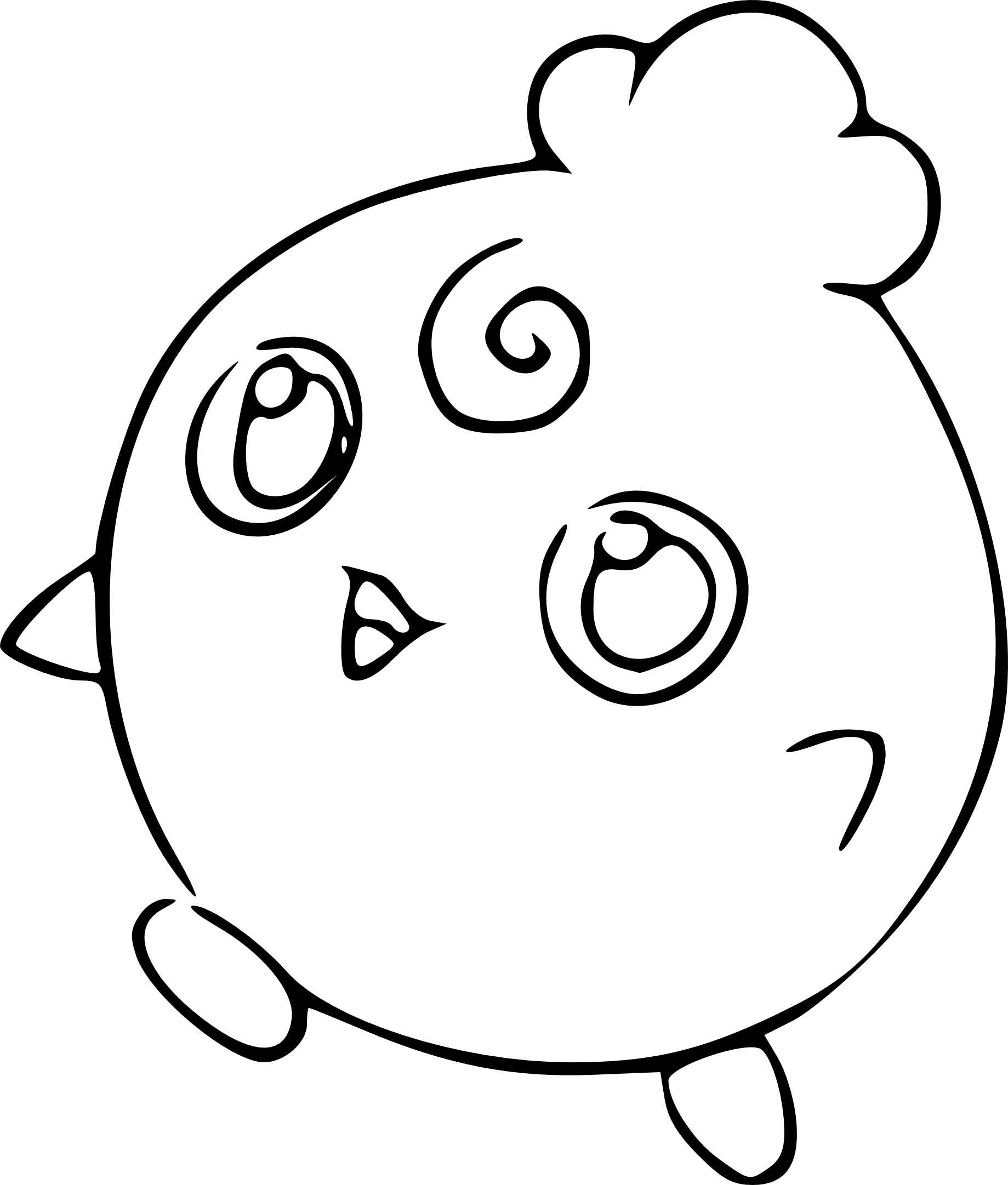 Happiny Coloring Page Coloring Pages