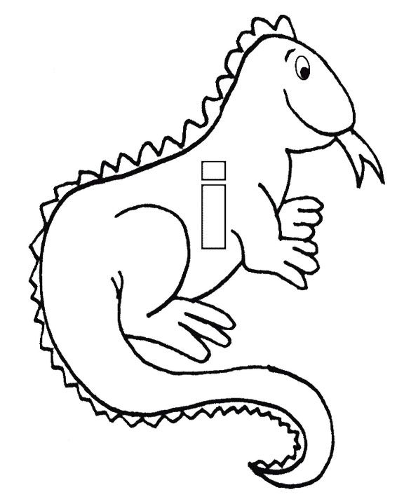 Iguana Coloring Page At Getdrawings Free Download