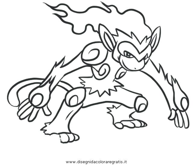 Infernape Coloring Pages at GetDrawings | Free download