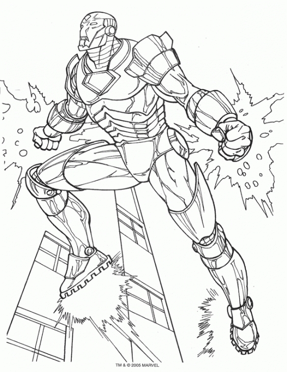 Iron Man Flying Coloring Pages at GetDrawings | Free download