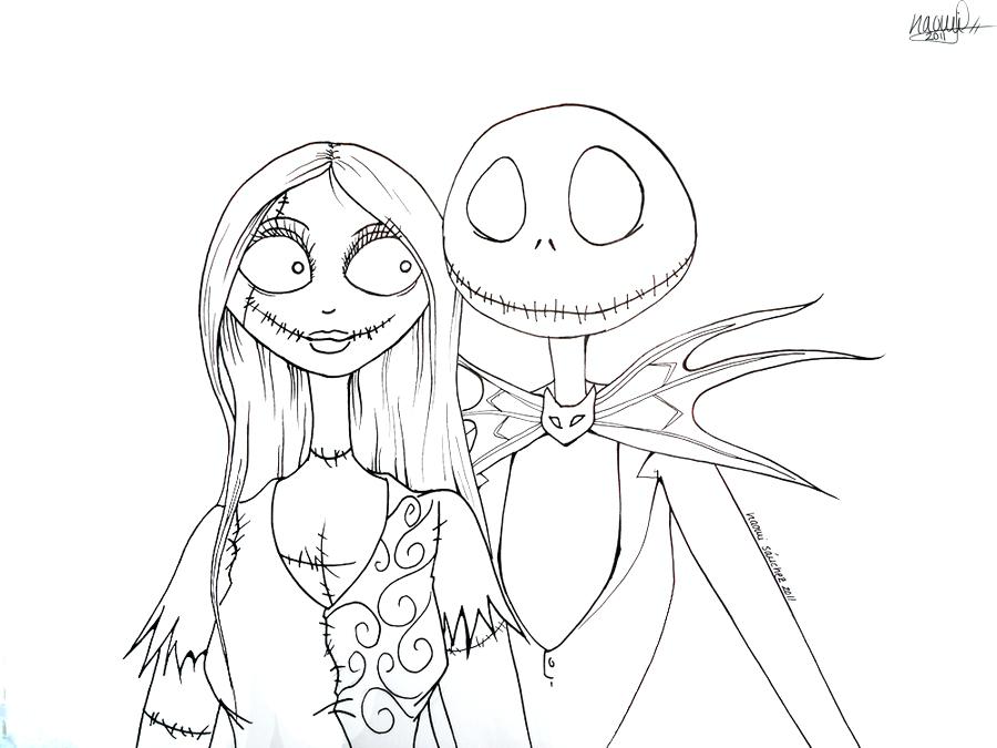 Jack And Sally Printable Coloring Pages at GetDrawings | Free download