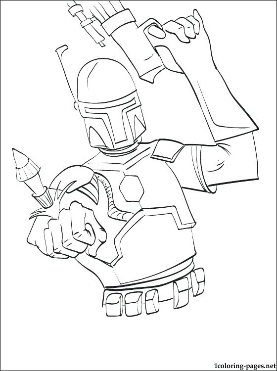 560x750 Jango Fett Coloring Page Coloring Pages Lego Star Wars Boba Fet...