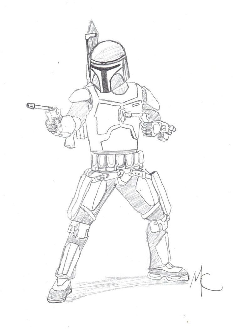 753x1062 Awesome Jango Fett Coloring Pages Free Coloring Pages Download.